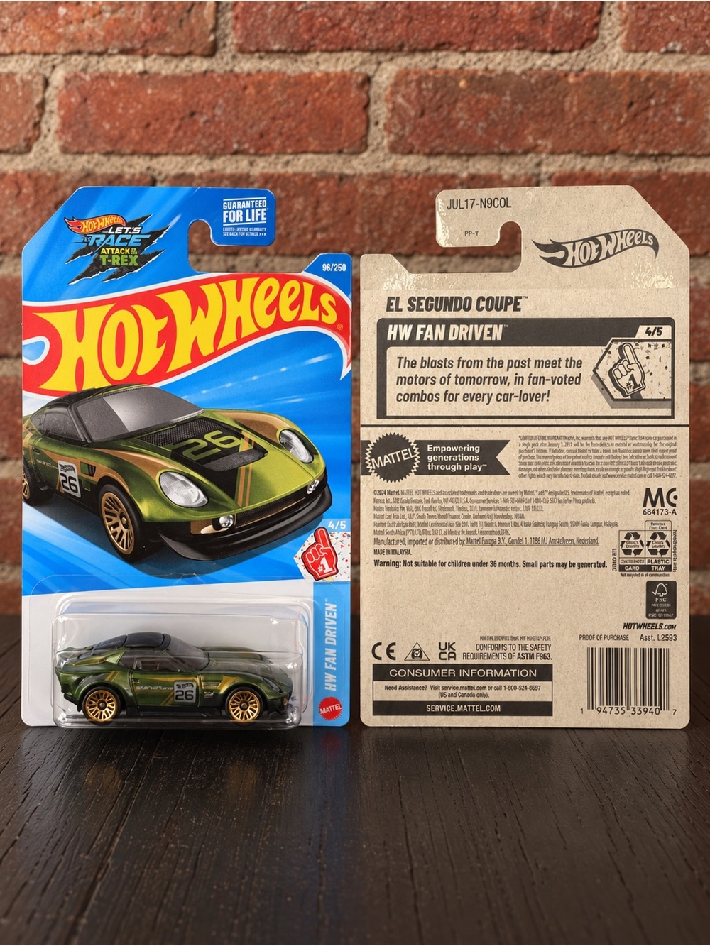 Hot Wheels Toy Car Packaging